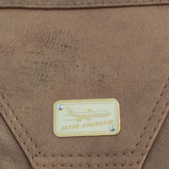 Air India Brown Leather Women's Bag - Picture 9 of 9